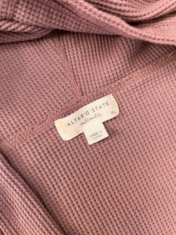 Altar’d state intimates waffle knit hoodie - Image 5