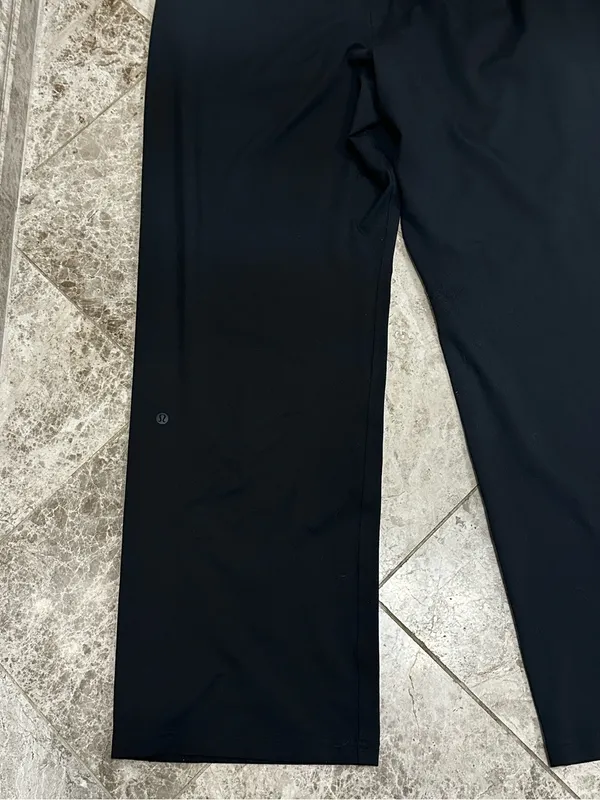 Lululemon Smooth Fit Wide Leg Pull On High Rise Wide Leg Pant LW5GH7S Black 14 - Image 9