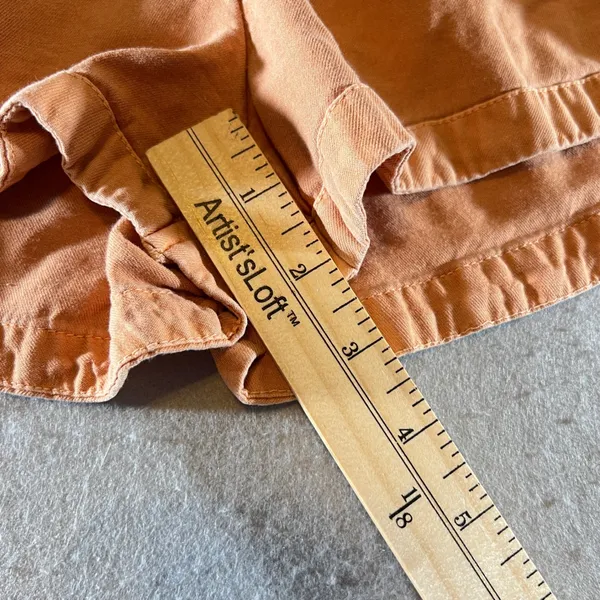 705 |‎ Billabong Sunset Orange Dolphin Hem Pull On Lounge Shorts Womens Small - Image 5