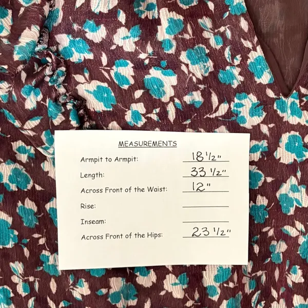 RAMY BROOK Silk Penelope Dress Roco Floral Mini Ruffled Smocked Purple Teal XS - Image 15