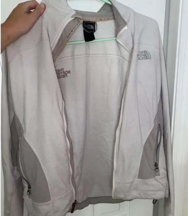 White Northface Fleece Zip Up - Image 5