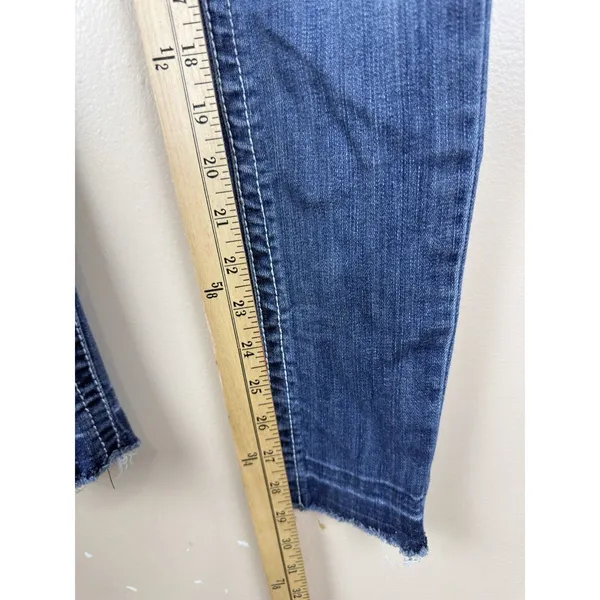 ARIAT R.E.A.L. Skinny Jeans Women’s 26R Low Rise Denim Frayed Hem Blue - Image 9