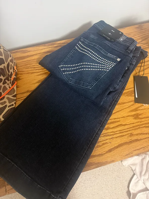 7 For All Mankind Jeans Bootcut Dark Wash - Image 2