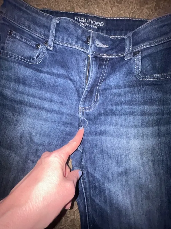 Maurices Women's Blue Flare Jeans - Image 5