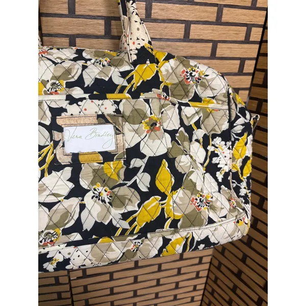 Vera Bradley Yellow Floral Duffle Bag‎ - Image 3