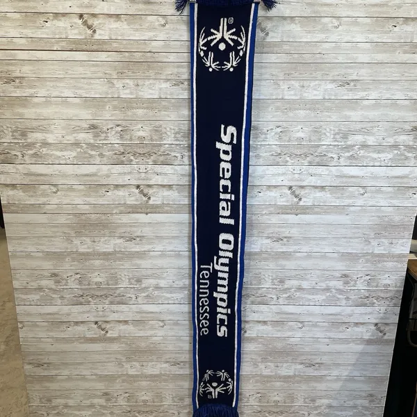 Tennessee Special Olympics Scarf Freeze For A Reason Blue White Knit Polar Bear‎ - Image 7