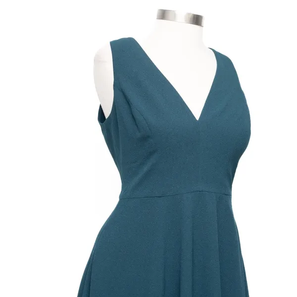 Dress the‎ Population - Catalina Crepe V-Neck Sleeveless A-Line Dress - Image 9