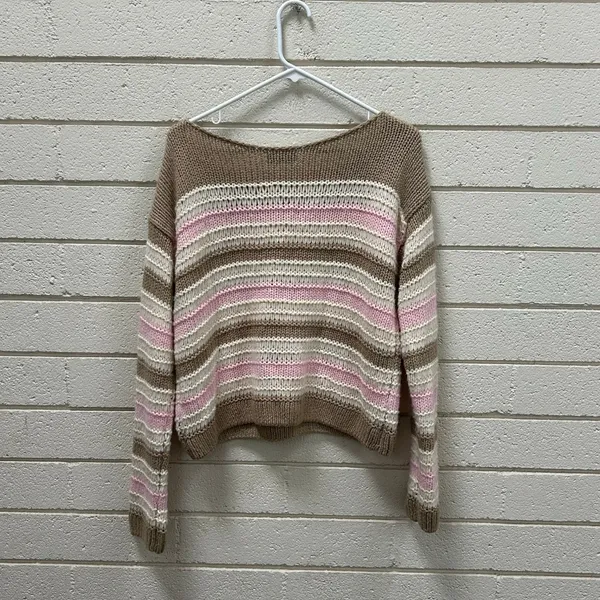 Hollister Co. Slouchy Off-the-Shoulder sweater striped size S - Image 5