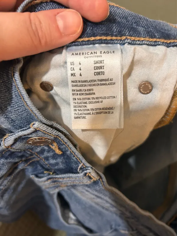 American Eagle Medium Wash Mom Jeans - Image 4