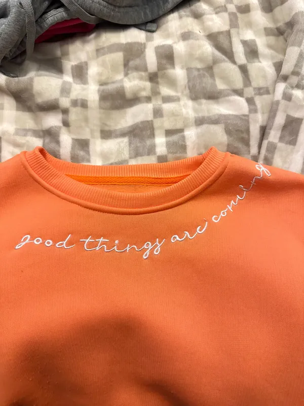 shein orange sweater - Image 3