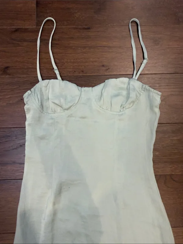 Princess Polly Light Green Maxi Slip Dress Size 0 - C33-088 - Image 3