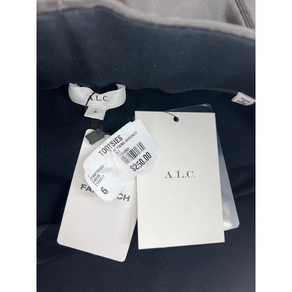 ALC Frank NWT Emile Vegan Leather‎ Legging Carob Brown Size 6 - Image 9