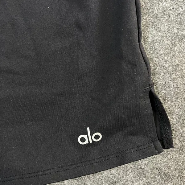 Alo Yoga Womens Black Sleeveless Racerback Polo Athletic Tennis Golf Dress M - Image 4