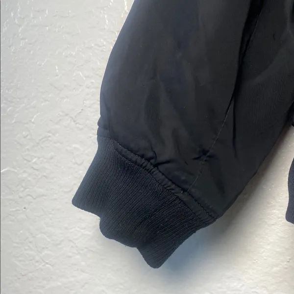 Old Navy‎ Black Bomber Jacket with Gold Zipper Size XL - Image 7