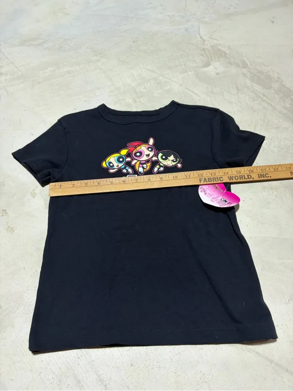Black Powerpuff Graphic baby tee small NWT - Image 8