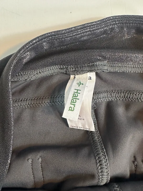 Halara SoftlyZero Faux Leather High Waisted Pocket Work Leggings Size Medium - Image 11