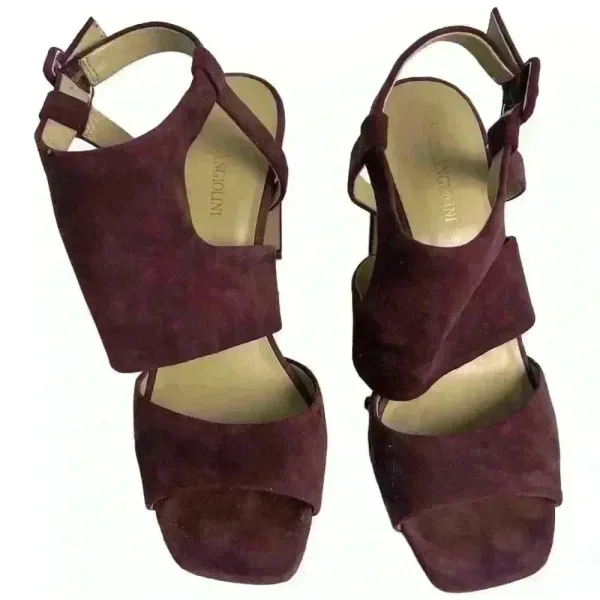 Enzo Angiolini Women's Trudy Sandal‎ Purple Strappy Block Heels 8.5 - Image 2
