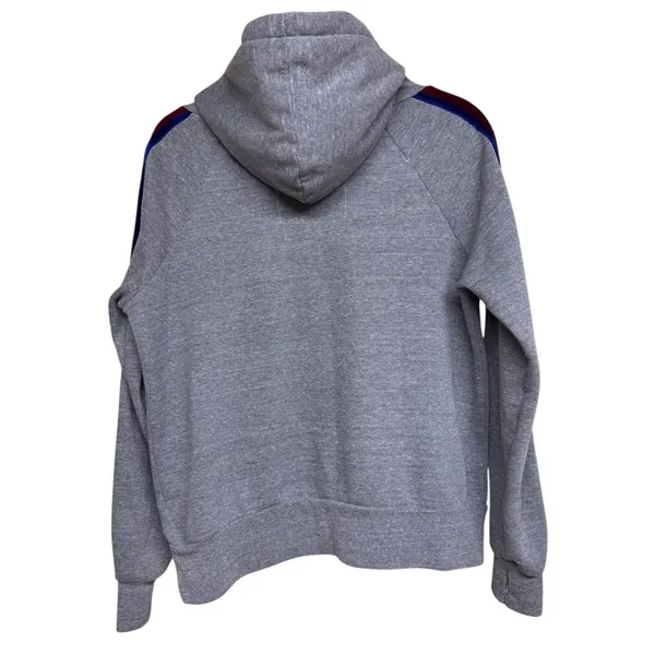 Aviator Nation Velvet Striped Pullover‎ Hoodie Gray Size Small - Image 2