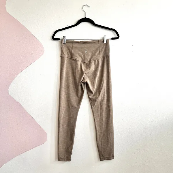 Athleta Ultra High Rise Elation 7/8 Tight Leggings Brown Minimalist‎ Small - Image 2