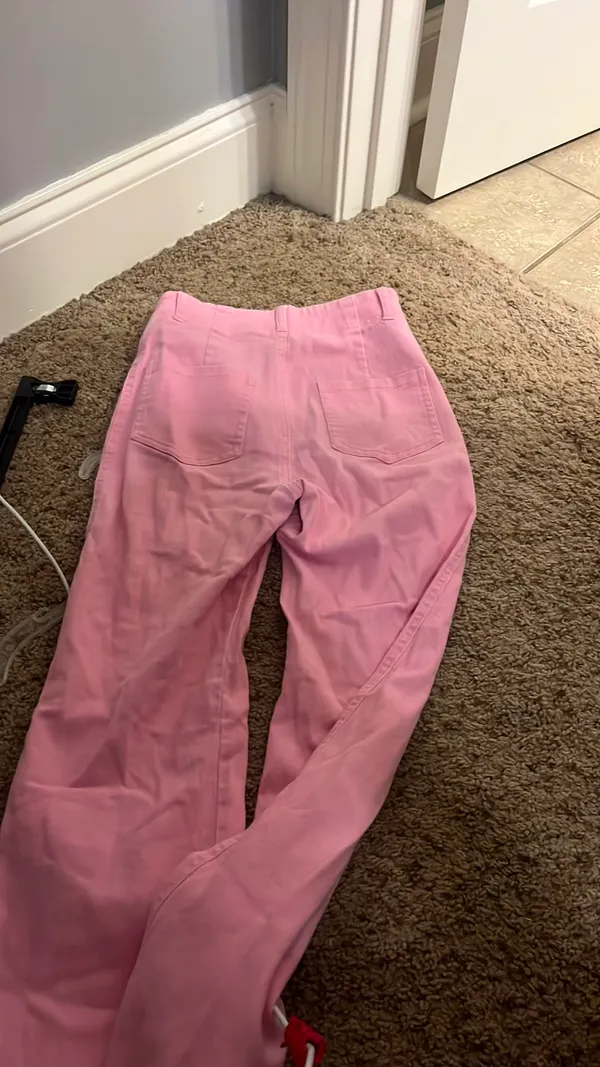 Ribbon chix jeans Pink Size XS - Image 2