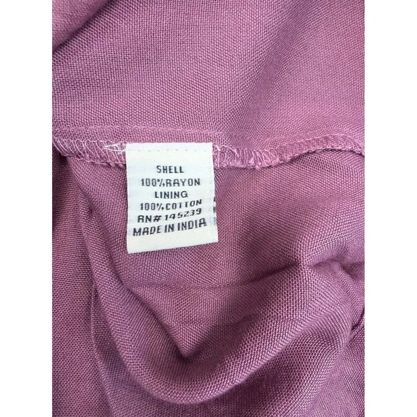 NWT Sim & Sam Wissfull Mauve Pleated Front Mini Wrap Skirt Urban Sample Size M - Image 4