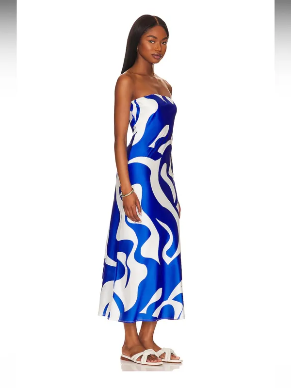 SNDYS blue swirl dress - Image 2