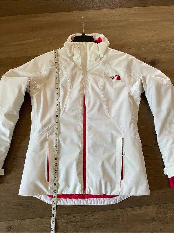 The North Face HyVent RECCO Jacket Women’s Size Medium White/Pink Full Zip - Image 5
