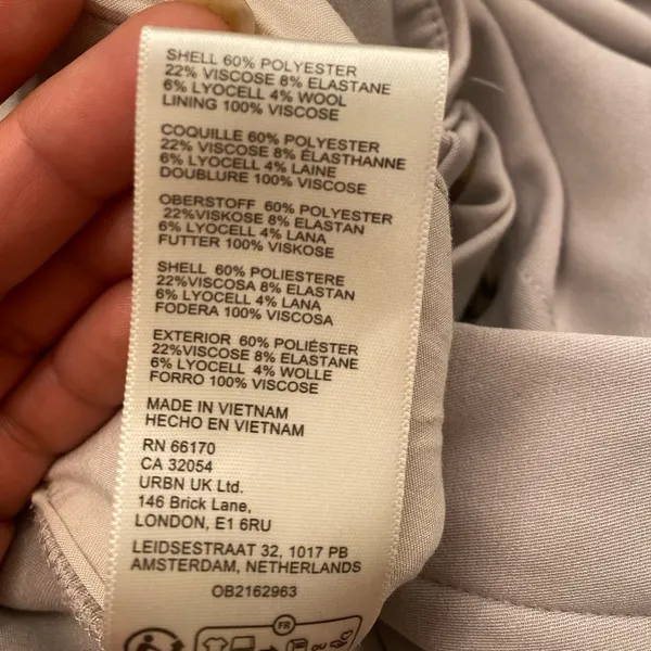 Free People Tyler Menswear Trousers - cream size small - Image 10