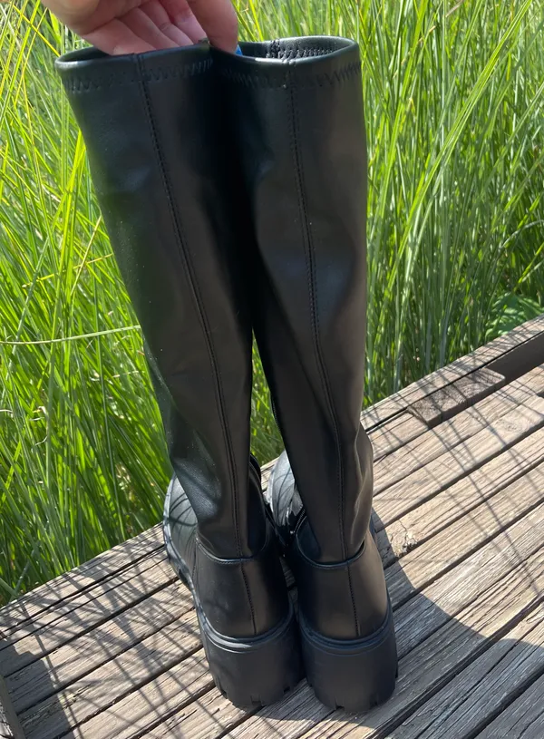 Steve Madden Chunky Heel Lug Boots - Image 3
