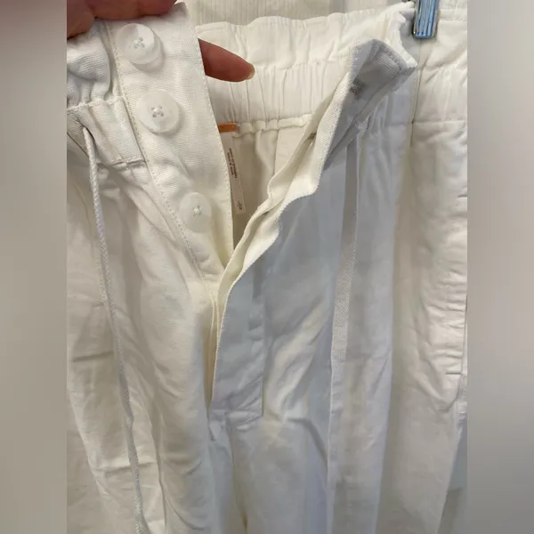 Free People White  Drawstring Pants - Image 5