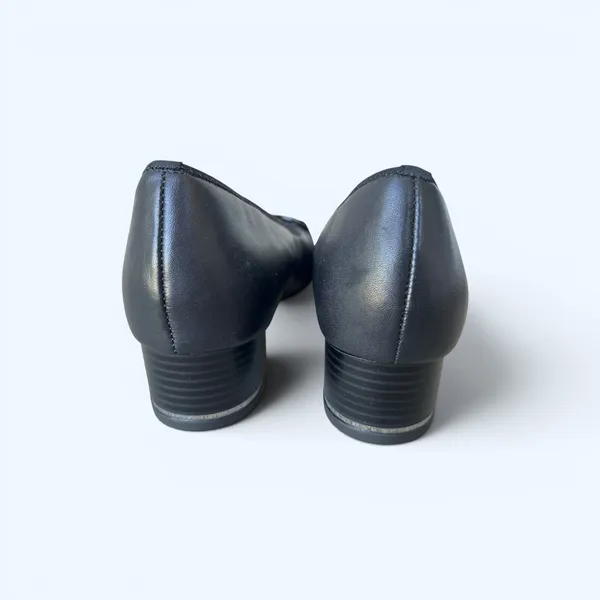 Ara Gallant High Soft Black Leather Pumps Low Heel Comfort Shoes Women’s 6.5 - Image 9