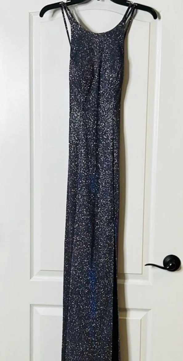 Dillard's Purple Sparkle Formal Dress - Image 3