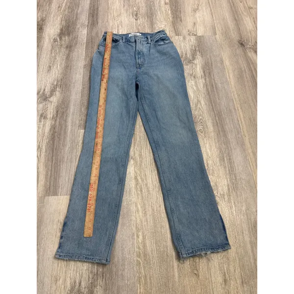 Abercrombie & Fitch The 90s Straight Ultra High Rise Light Wash Jeans Size 26 2S - Image 7