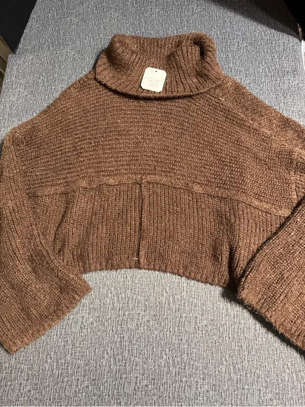 Altar’d State Women’s Cropped Turtleneck Sweater - Image 3