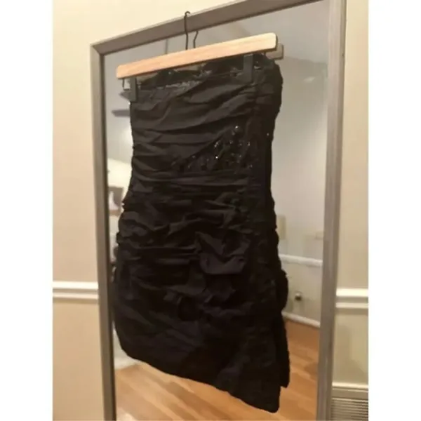 Express Black Mini Formal Dress Size 0 NWT - Image 3