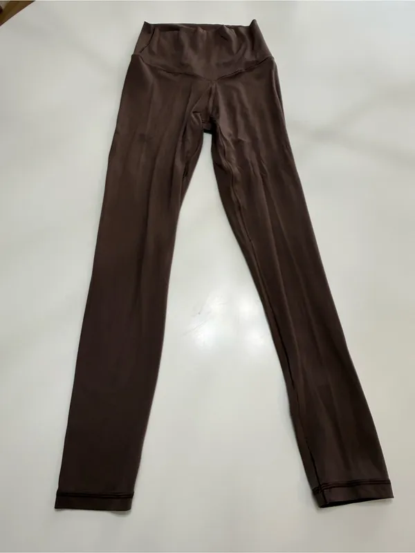 aerie Chocolate High-Rise Sculpt Leggings Size Small - Image 2