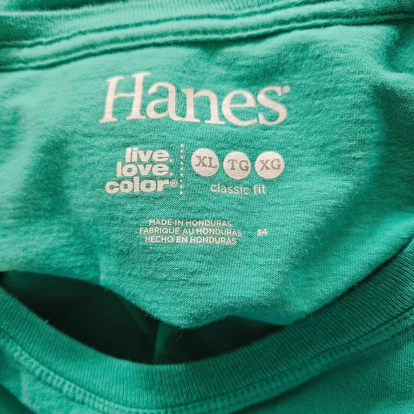 Hanes Classic Fit Green Long Sleeve Small - Image 3