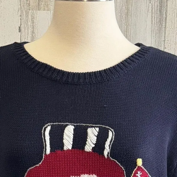 Vintage Christmas Snowman Sweater Size‎ 1X Kitschy whimsical Americana - Image 5