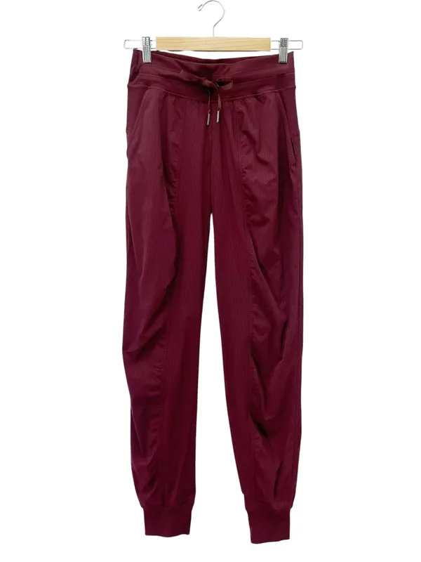Lululemon Dance Studio Jogger Size 4 Deep Rouge Burgundy Swift Pants W5BPJS - Image 2
