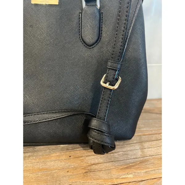 Kate Spade New York Laurel Way Evangelie Black Satchel Crossbody Bag Saffiano‎ - Image 4