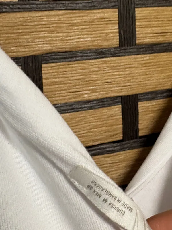 Zara white twist shoulder tank top size medium - Image 4