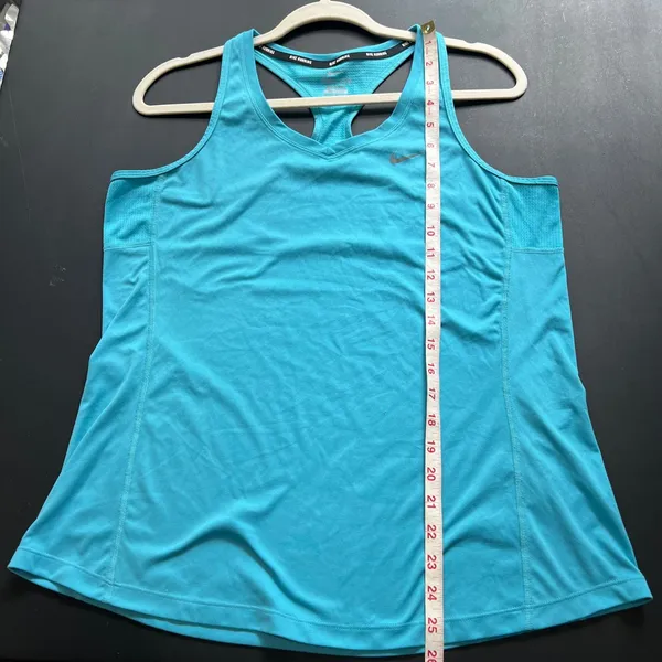 Nike Running Tank Top Womens XL Blue Great Dri-FIT Racerback 686880-418 - Image 9