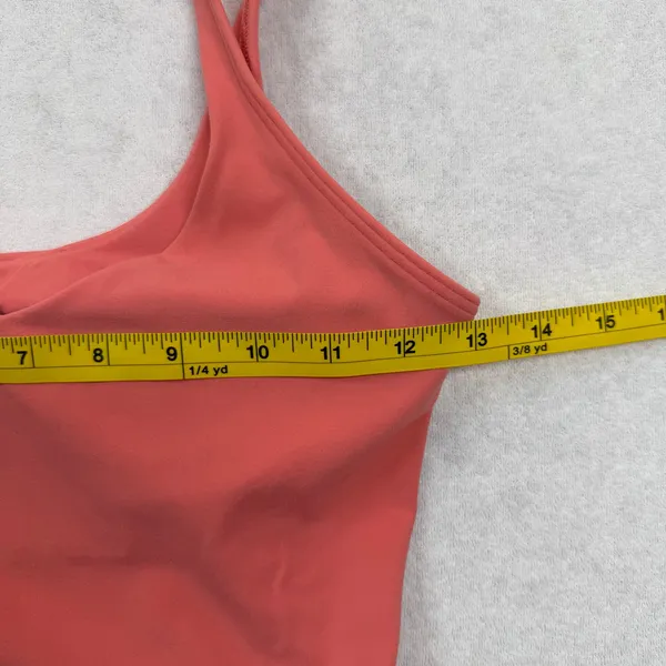 Lululemon Align Tank Top Women’s Size 4 Coral Pink Built In Bra Nulu - Image 4