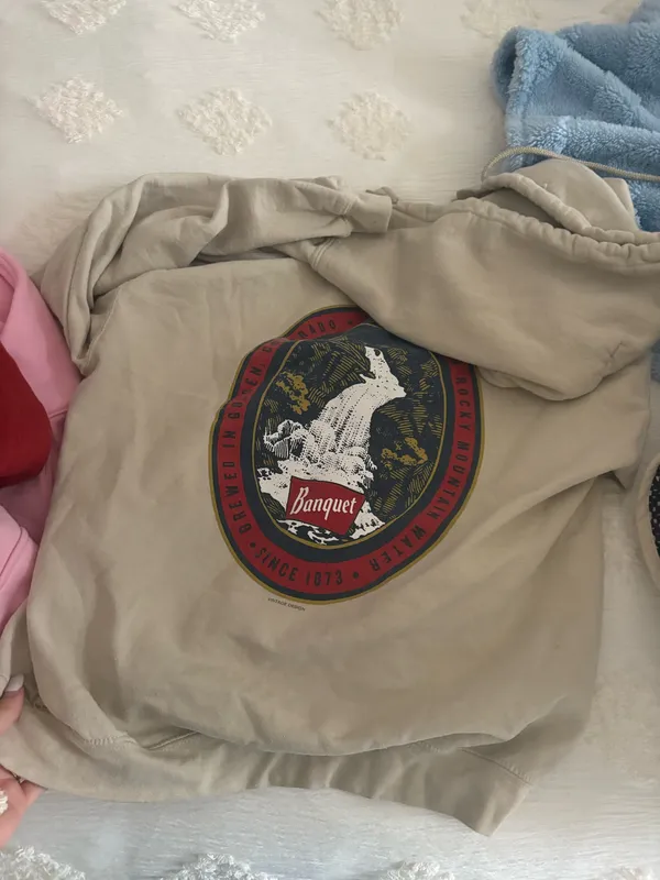 Coolers hoodie Tan Size L - Image 2