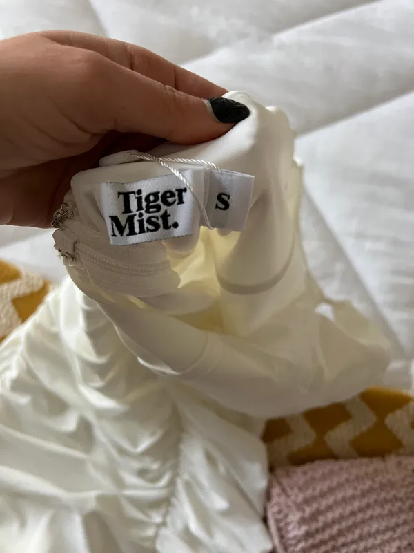 Tiger Mist White Cut Out Mini Dress - Image 9