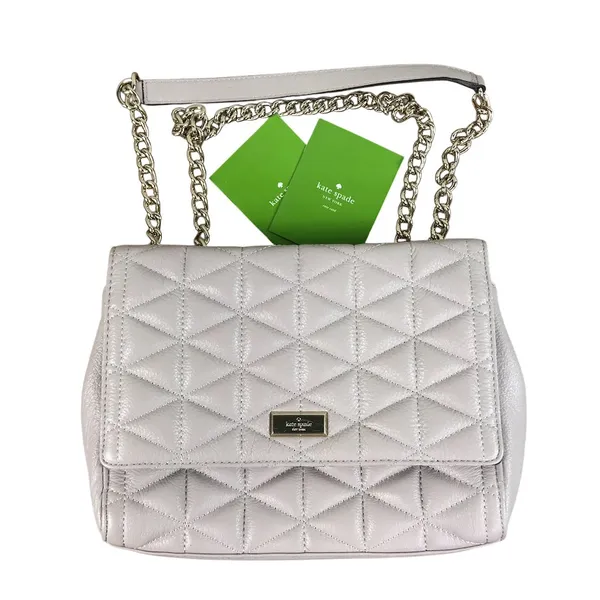 KATE SPADE Cow Leather Emery Court Eliza Shoulder Crossbody Chain Quilted Bag - Image 2