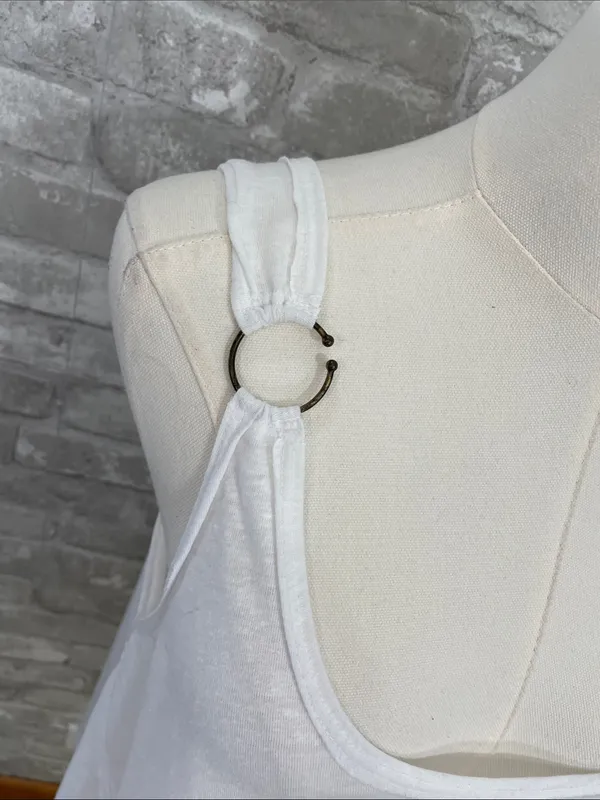 Free People White Carly O-Ring tank top - Image 3