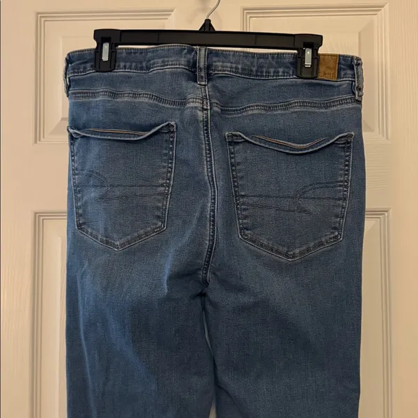 American Eagle Outfitters Women's Super High Rise Jegging in Blue Size 12 Long - Image 11