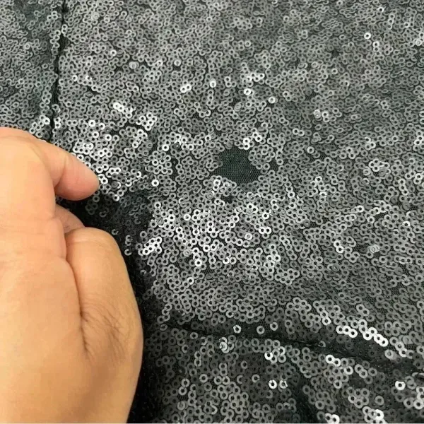 Free People blue sequin liquid shine mini dress M concert cocktail party - Image 11