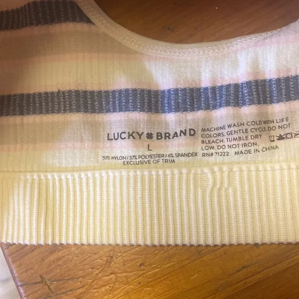 Lucky brand padded bralet size lg nwt - Image 3